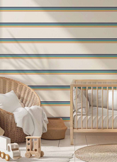 Papel de Parede Infantil - Listradinho Galáctico